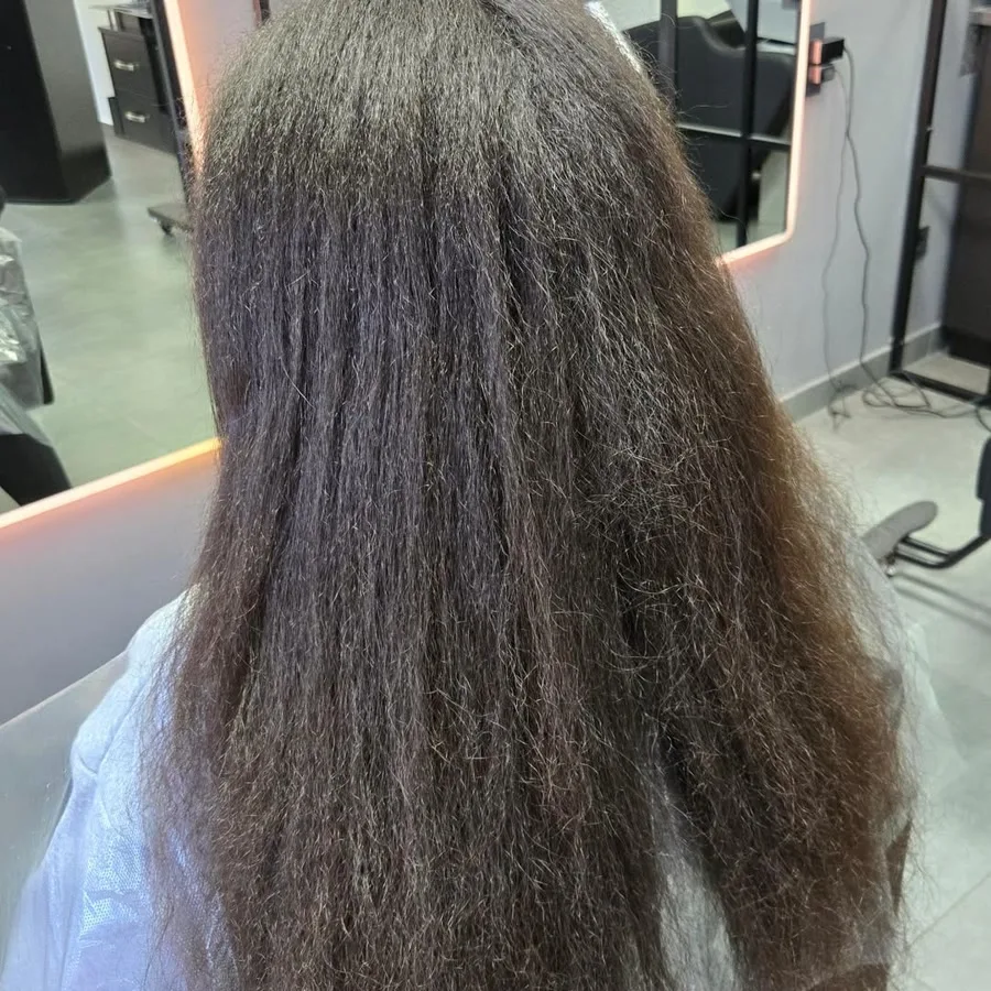 Înainte — Transformare păr creț natural